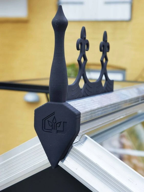 Royal Well Victoriaanse Nok Gartner 21.4 Zwart Gecoat - Afbeelding 2